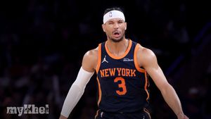 Josh Hart Celebrates Tying Walt Frazier's Triple-Double Record With Knicks Victory
