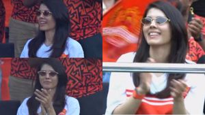 IPL 2025 Kavya Maran Expressions: Ishan Kishan Explosive Century Made the Owner of the Orange Army Smile Wide!