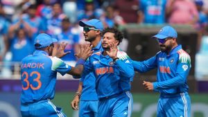 IND vs NZ, Champions Trophy 2025 Final: Watch - Kuldeep Yadav castles Rachin Ravindra in very first Ball, wins Rohit Sharma and Virat Kohli's hearts