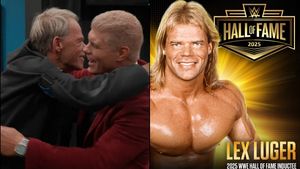 Cody Rhodes Surprises Legend Lex Luger With WWE Hall of Fame Class of 2025 Induction - Watch