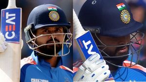 Champions Trophy 2025: Shreyas Iyer Wields Rohit Sharma's 91K 'Hitman' Edition Bat During IND vs NZ Clash, Pics Go Viral
