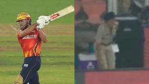 Marcus Stoinis' Six Hits Female Security Official During PBKS vs GT Clash in IPL 2025: WATCH