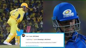 MS Dhoni Stumping 'faster than light', CSK fans go wild over another Thala Magic Moment at Chepauk vs MI