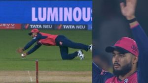 RR vs CSK: Riyan Parag takes stunner to dismiss Shivam Dube, celebrates wildly - Watch Video