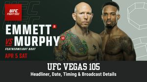 UFC Vegas 105: Emmett vs. Murphy Top 10 Featherweight Contenders Bout Headlines Fight Night Event in April