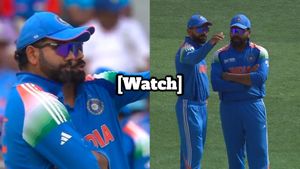 IND vs NZ Final: Watch Virat Kohli Turns Professor As He Guides Rohit Sharma In High-Stakes Clash!