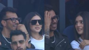 Yuzvendra Chahal got a new GF before divorce? Who is the mystery girl with him at the Champions Trophy Final in Dubai?