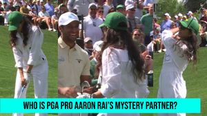 Who Is PGA Pro Aaron Rai Mystery Partner? Gaurika Bishnoi, Indian Golf Pro, Impresses With Her Swing at Masters Par-3 Contest