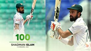 BAN vs ZIM: Shadman Islam Shines with Gritty 100, Anchors Bangladesh to Commanding Lead on Day 2 in Chattogram