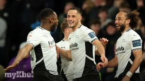 Derby County Secures Fourth Consecutive Win As Eustace Praises Outstanding Yates Performance