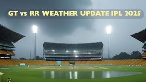 GT vs RR Weather Update IPL 2025: Narendra Modi Stadium Rain Prediction, Dew Factor, Pitch Report