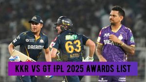IPL 2025: KKR vs GT Awards List, Player of the Match, Post-Match Presentation, Stats and Facts