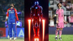 IPL 2025: 'Same Same, But Different' - Fans Spot Kuldeep Yadav Mimicking Lionel Messi's Iron Man Celebration