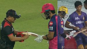 DC vs RR IPL 2025: Riyan Parag Joins Sunil Narine In 'Gauge Test' Club- Here's Why Bats Are Being Checked