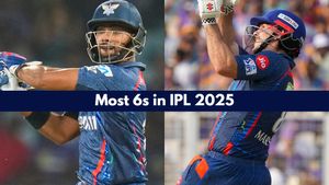 Most Sixes in IPL 2025 - Sai Sudharsan improves to 4th Spot: Top 10 Players, Teamwise Top 5, And Teams To Hit Most Numbers of Maximums