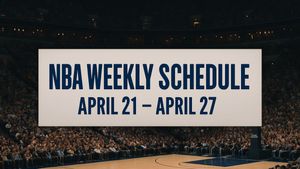 NBA Weekly Schedule 24-25: Playoffs Heat Up, Full Match Times in PST, ET (April 21–27, 2025)
