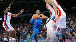 Oklahoma City Thunder Defeat Detroit Pistons For Their 11th Consecutive Victory