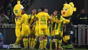 Nantes Draws 1-1 With Paris Saint-Germain As Augusto Scores Late Equaliser