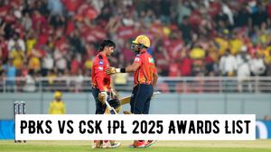 IPL 2025: PBKS vs CSK Awards List, Player of the Match, Stats, Post-Match Presentation