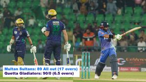Quetta Gladiators vs Multan Sultans: Gladiators crush Sultans by 10 wickets after Khurram’s 4-for and fiery fifties