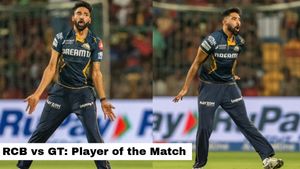 RCB vs GT: Mohammed Siraj Shines as Player of the Match in Gujarat Titans' Dominant 8-Wicket Victory