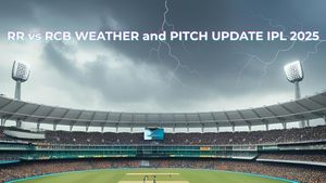 RR vs RCB Weather and Pitch Update IPL 2025: Sawai Mansingh Stadium Rain Prediction, Dew Factor, Pitch Report
