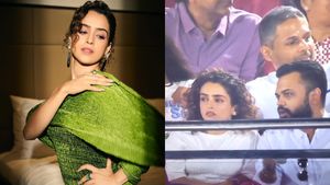 RR vs LSG: Sanya Malhotra Spotted In Stands In Jaipur IPL 2025 - From Jingucha Dance to Stadium Glam