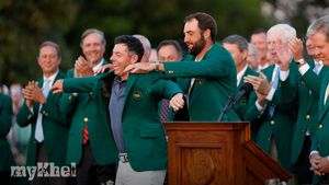 Scottie Scheffler Reflects On Privilege Of Presenting Rory McIlroy With Green Jacket At Masters Celebration