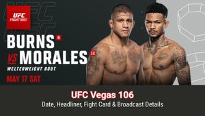 Gilbert Burns vs Michael Morales All-Action Welterweight Clash to Headline UFC Vegas 106 in May 2025