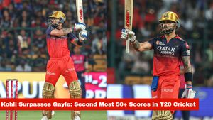 Virat Kohli Climbs to 2nd in Most 50+ Scores in T20 Cricket, Surpassing Chris Gayle in Stunning Milestone
