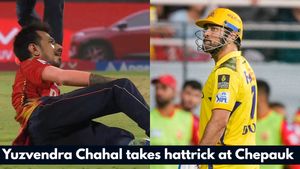 Watch Video: Yuzvendra Chahal Takes Hat-trick After Dismissing MS Dhoni in Chennai