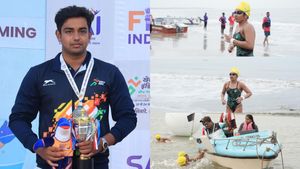 Khelo India Beach Games 2025: Open Water Sea Swimming Debuts with Grit and Glory in Diu