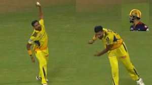 RCB vs CSK: Khaleel Ahmed Angry Reaction After Taking Kohli’s Catch in Fiery Chinnaswamy Clash