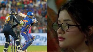 After Virat Kohli Controversy, Avneet Kaur seen cheering for Rohit Sharma in MI vs GT Match in IPL 2025