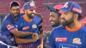 MI vs RR IPL 2025: Rohit Sharma's Hilarious Birthday Mix-Up with Sanju Samson Goes Viral: WATCH
