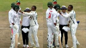 Heated Clash Mars 2nd Emerging Test Between Bangladesh and South Africa in Dhaka: WATCH Viral Video