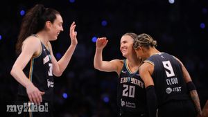 New York Liberty Triumph Over Las Vegas Aces In Season Opener And Title Banner Raising