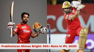 IPL 2025: Prabhsimran Singh Crosses 500 Runs, Becomes Second PBKS Uncapped Star After Shaun Marsh
