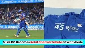 MI vs DC Turns Into Rohit Sharma Fest! Wankhede Crowd Wears Blue to Honour Cricketer’s Test Retirement