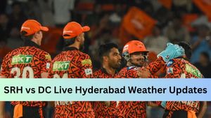 SRH vs DC Hyderabad Weather Updates: Match Abandoned due to Wet Outfield, SRH Eliminated