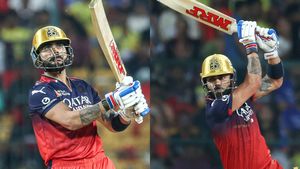 RCB vs CSK: Virat Kohli Smashes 300th Six for RCB, Avenges Khaleel Ahmed's Sledging with Back-to-Back Sixes