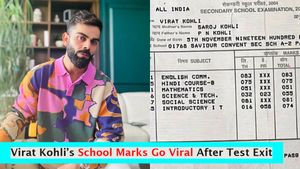 Virat Kohli’s Old School Report Card Goes Viral: What He Scored in Maths Will Surprise You