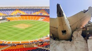 Narendra Modi Stadium on the Right.. How far was the Ahmedabad Plane Crash Site from the IPL 2025 Final Venue?