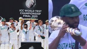 SA vs AUS, WTC 2025 Final: Temba Bavuma's 'Gunman' celebration goes Viral as South Africa captain 'shoots' with Test Mace - Watch