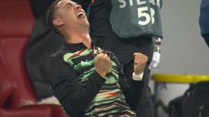 Cristiano Ronaldo cries like a Baby as Portugal win UEFA Nations League in a Thrilling win over Spain - Watch