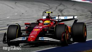 Hamilton Applauds Ferrari's Significant Progress At Austrian Grand Prix