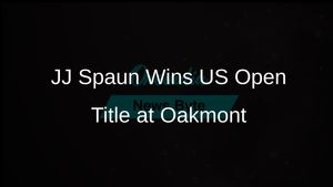 JJ Spaun Turns Freefall into US Open Title at Rain-Soaked Oakmont