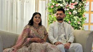 Rinku Singh and MP Priya Saroj Starts New Chapter, Gets Engaged in Lucknow: WATCH Video