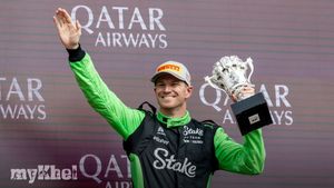 Nico Hulkenberg Celebrates First Formula One Podium Finish At British Grand Prix