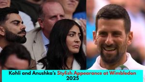 Wimbledon 2025: Virat Kohli in Elegant Suit, Anushka Sharma in Chic White Outfit Join Roger Federer, James Anderson to Watch Novak Djokovic